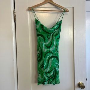 70s mini slip dress